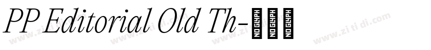 PP Editorial Old Th字体转换